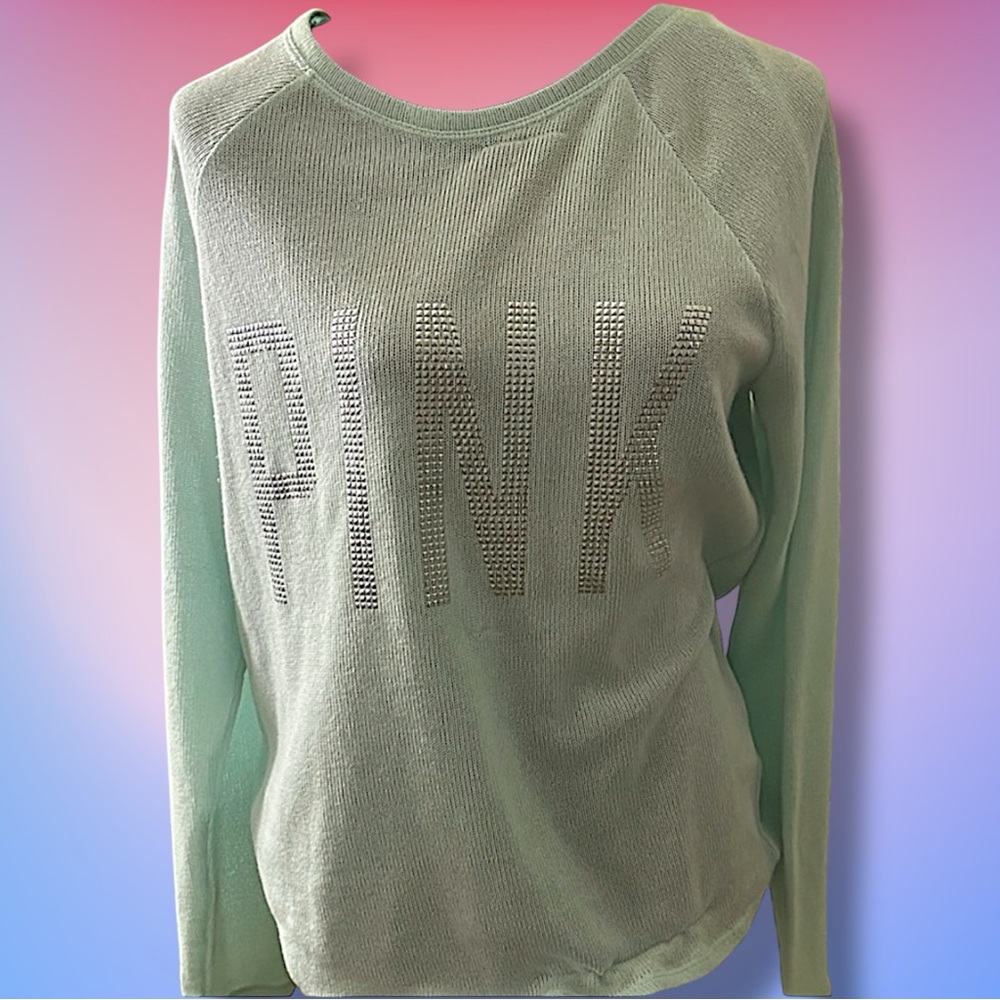 PINK Victoria's Secret Light Green Sweatshirt